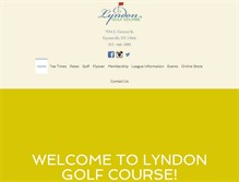 Tablet Screenshot of lyndongolfcourse.com